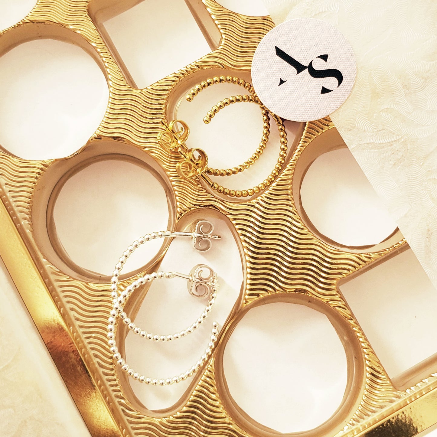 Creolen silber gold