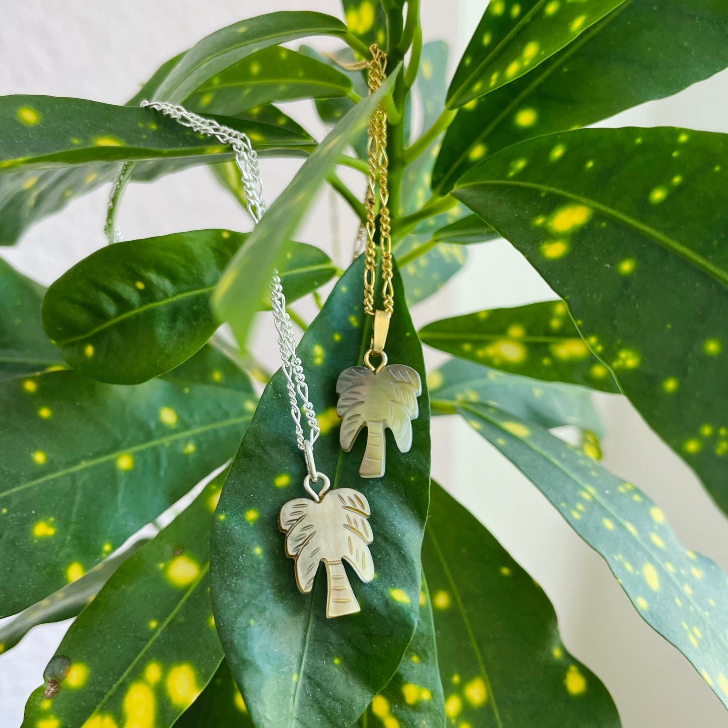 Halskette Palme gold silber