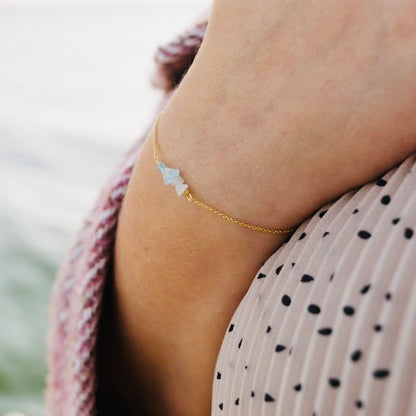 Aquamarin Armband gold