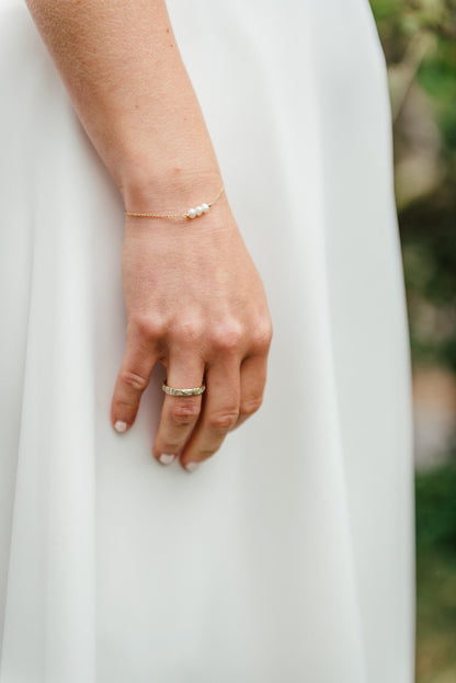 Armband Perlen gold Hochzeit