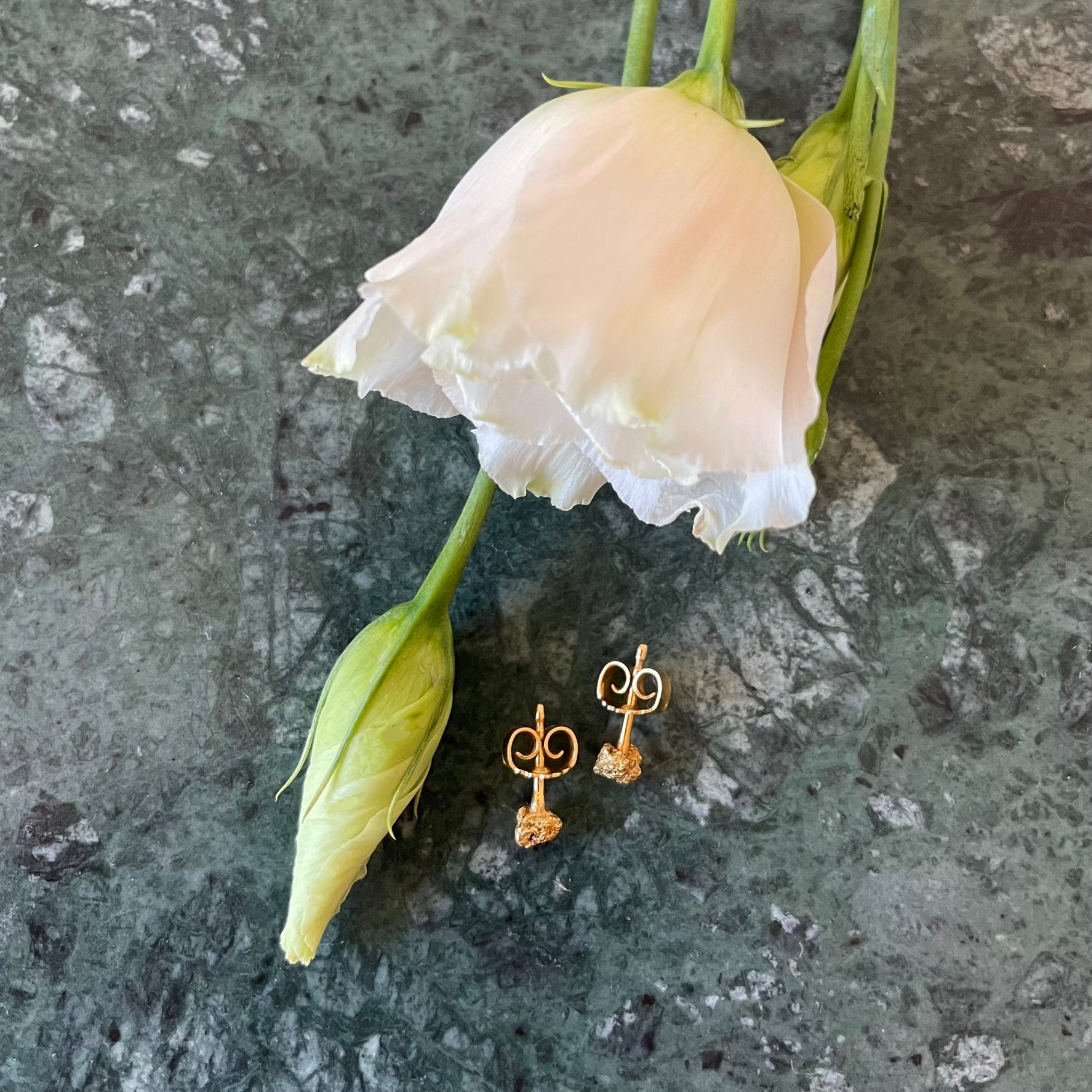 Gold Nugget Ohrstecker