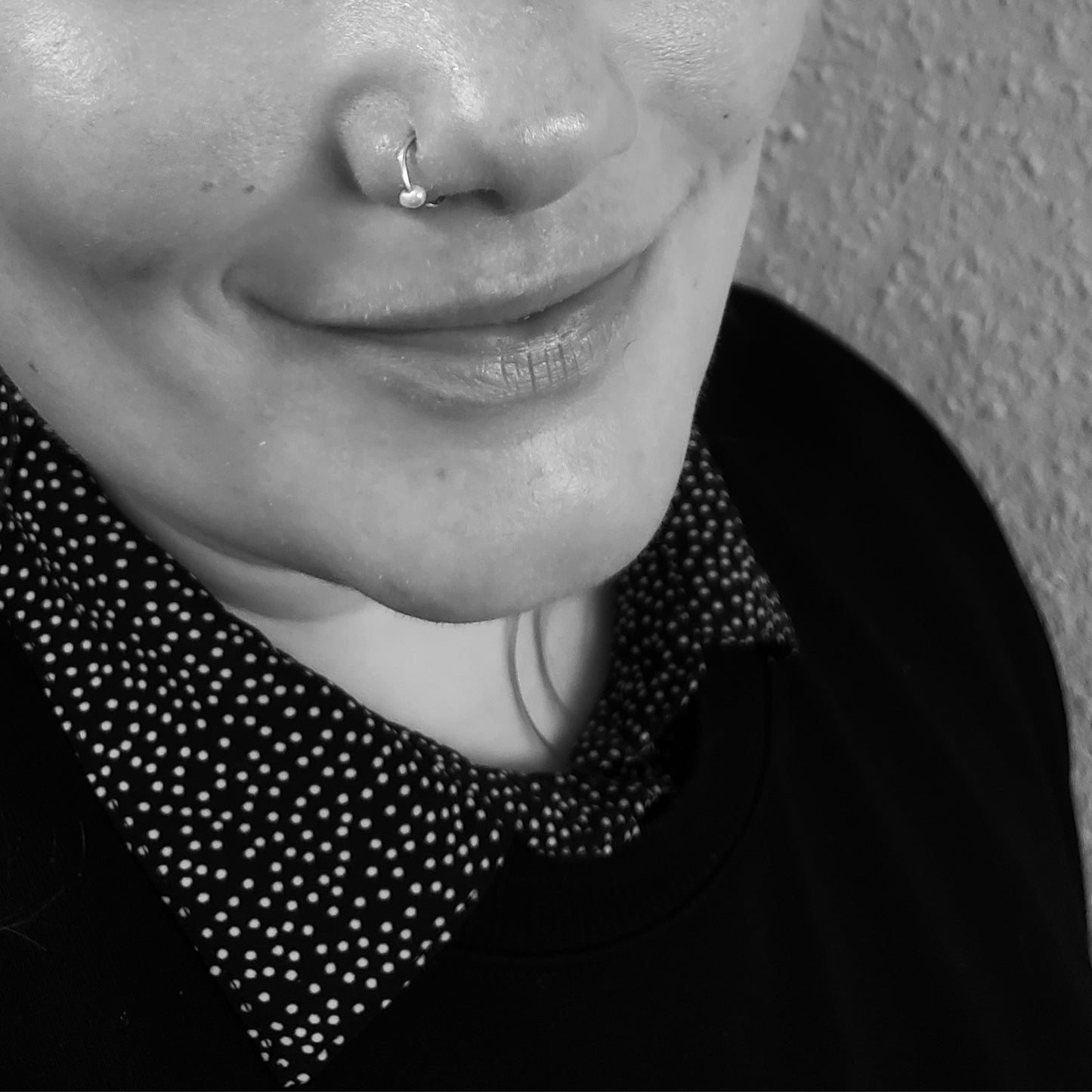 Nasenpiercing Perle silber