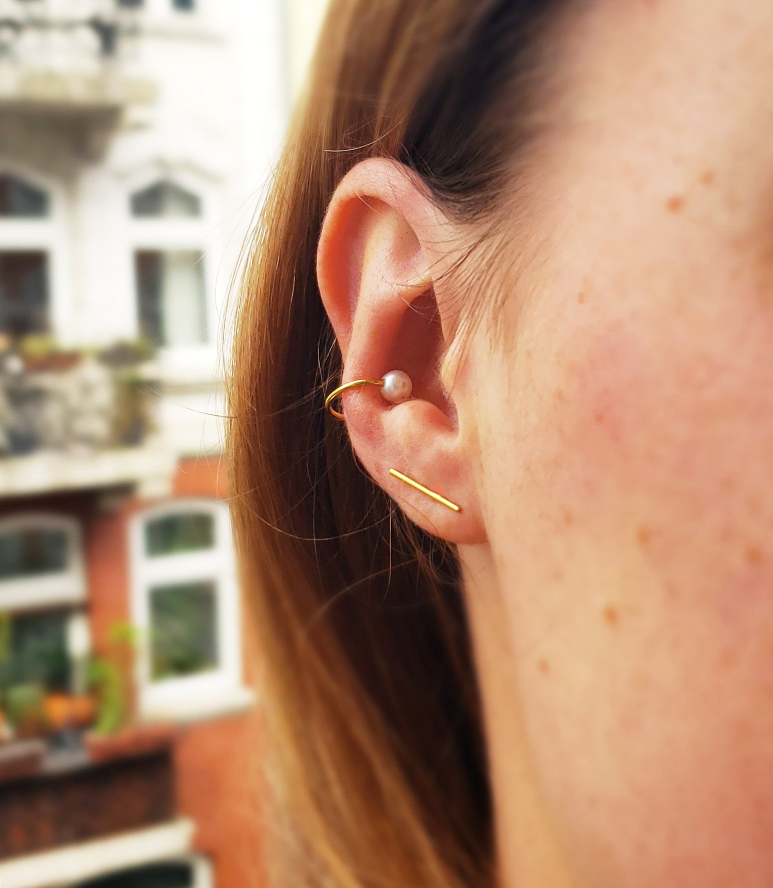 Ohrstecker Ear Cuff Gold